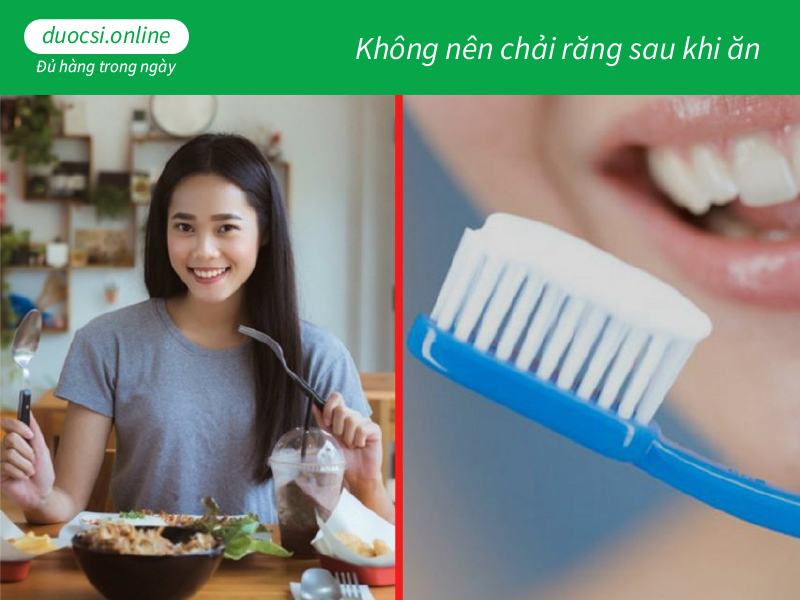 Chải răng sau khi ăn - Sai lầm chăm sóc răng miệng