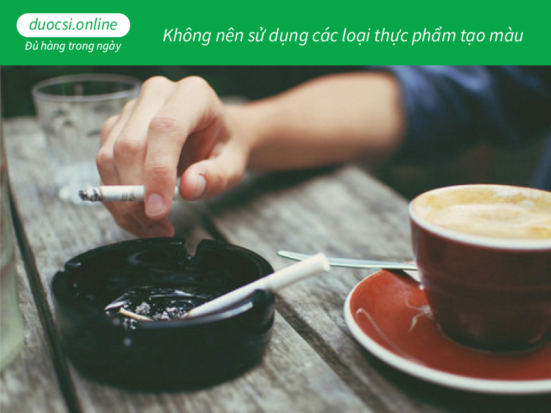 Không nên sử dụng các loại thực phẩm tạo màu