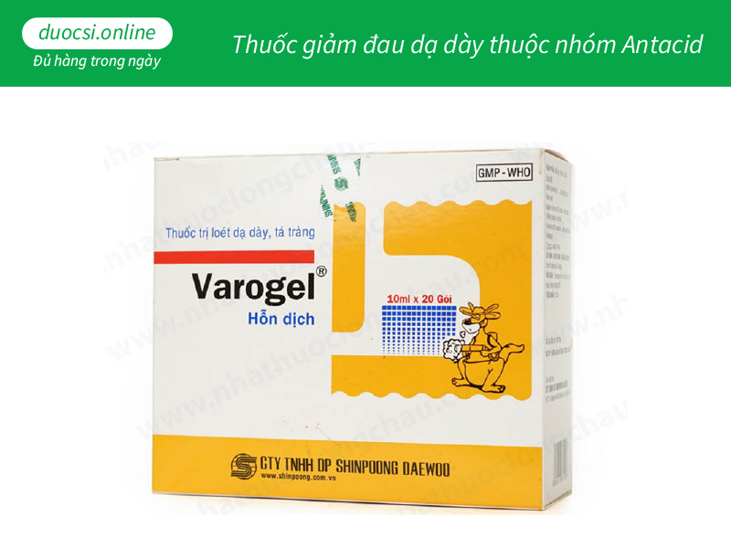 Thuốc giảm đau dạ dày thuộc nhóm Antacid