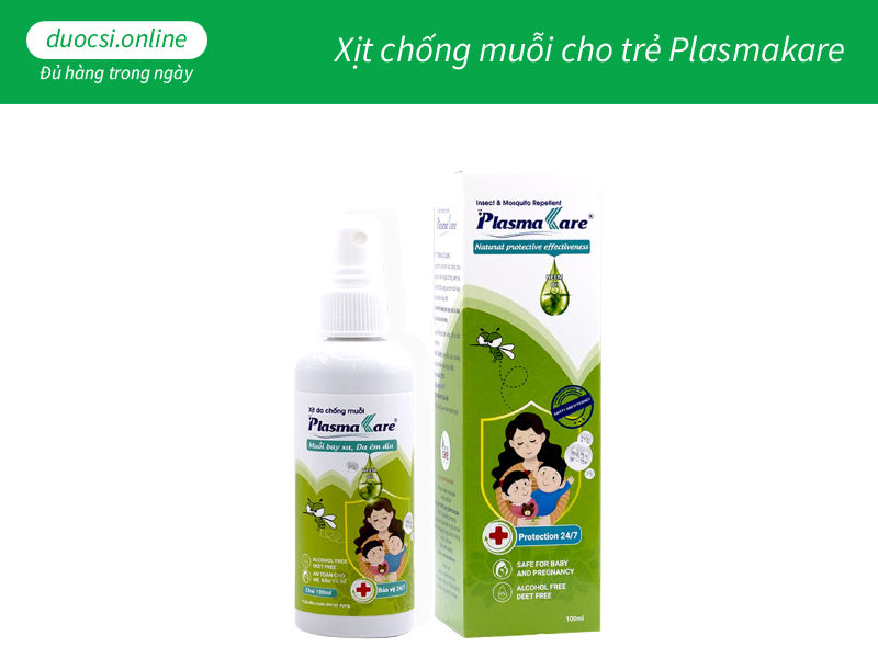 Xịt chống muỗi cho trẻ Plasma Kare