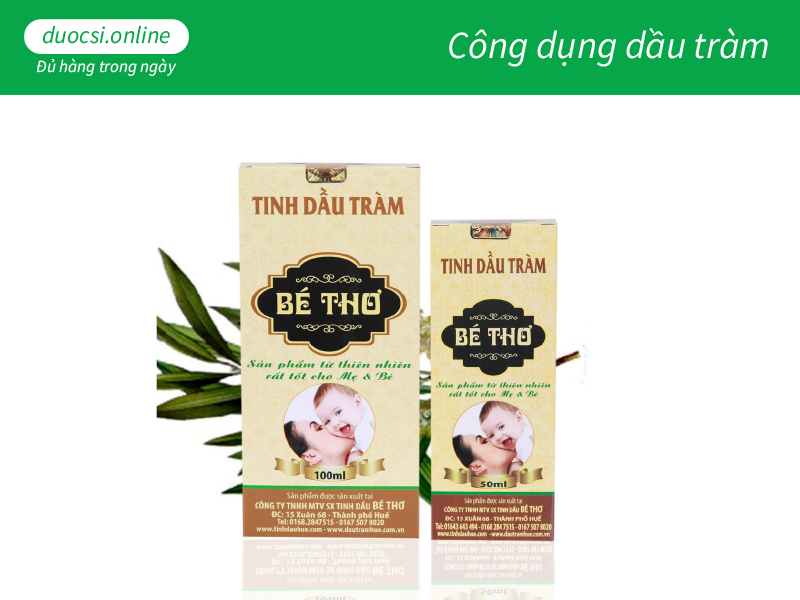 Công dụng dầu tràm