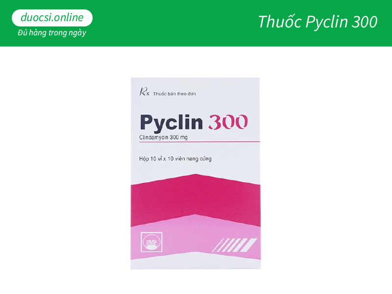 Thuốc uống trị mụn kê đơn Pyclin 300