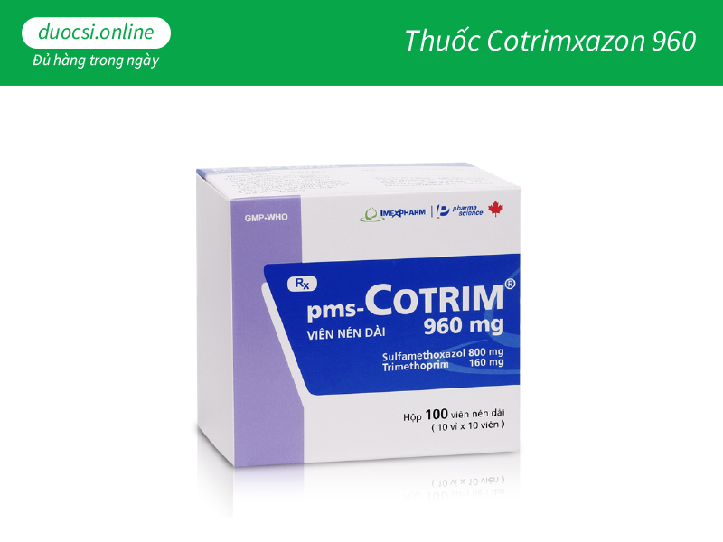 Thuốc kê đơn trị mụn Contrimxazon 960