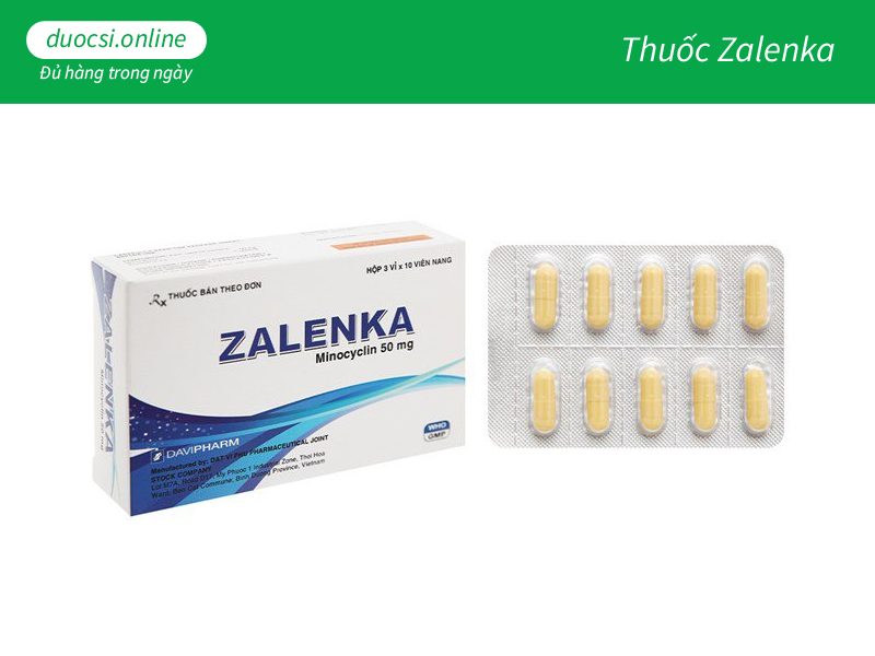 Thuốc kê đơn trị mụn Zalenka