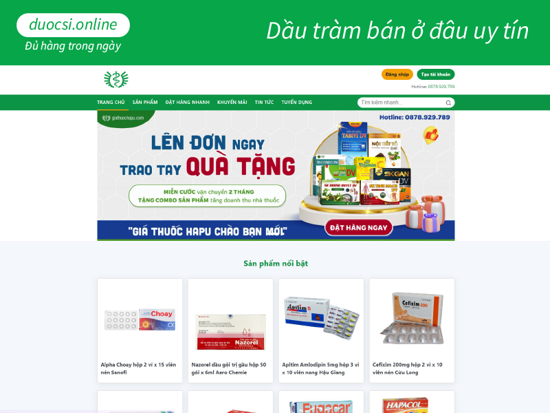 dầu tràm bán ở đâu