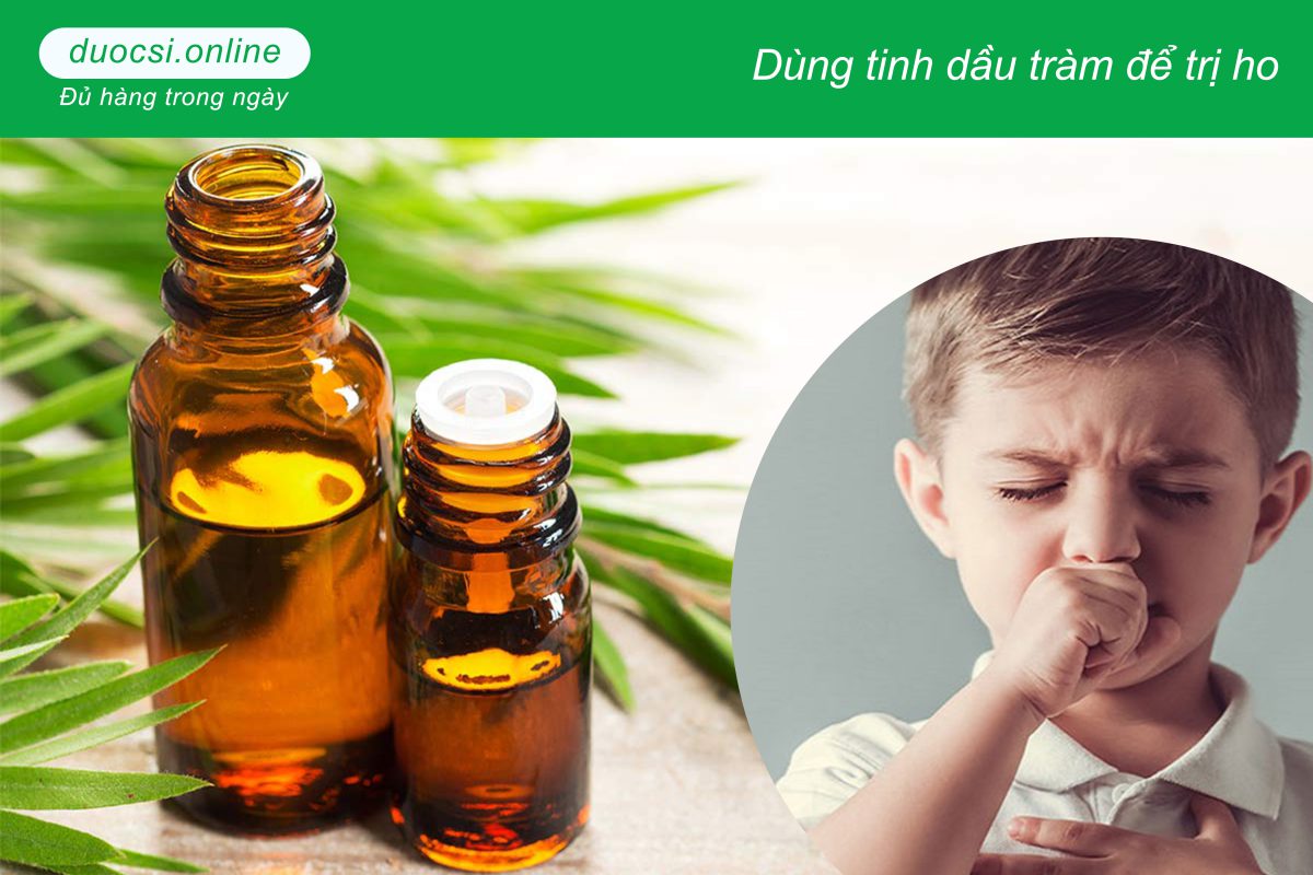 Dùng tinh dầu tràm để trị ho