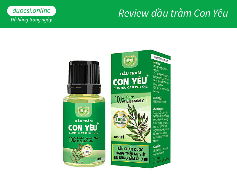 dầu tràm con yêu