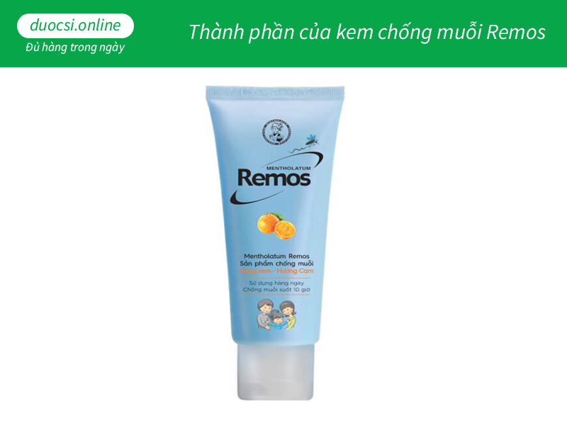 Thành phần của kem chống muỗi Remos